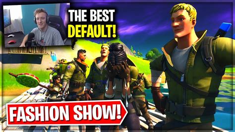 ONLY DEFAULT SKINS Fortnite Fashion Show Skin Competition BEST