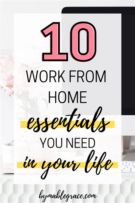 10 Work From Home Essentials You Need For Your Home Office Working