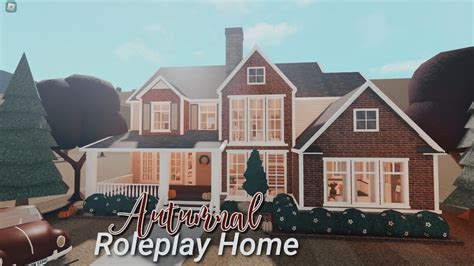 Bloxburg 2 Story Autumnal Roleplay House 161k Full Speedbuild 🍂 Youtube