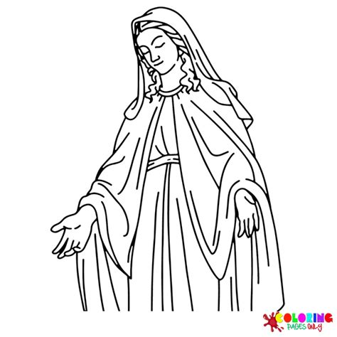 Pagine Da Colorare Di Santa Maria Coloringpagesonly