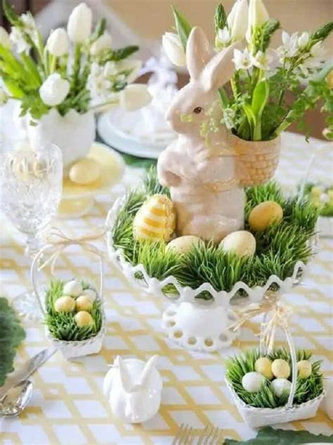 Mesa De Páscoa Decorada 60 Ideias Criativas Para Sua Decoração Easter Tablescapes Easter