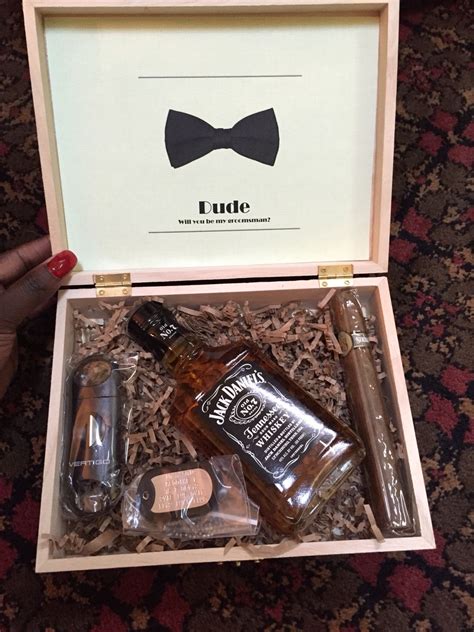 Personalised Groomsman Box Personalised Keepsake Box Custom Groomsman