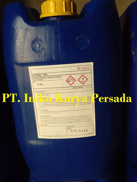 Jual H2o2 Ex Evonik Kemasan 35kgcan Oleh Pt Iniko Karya Persada