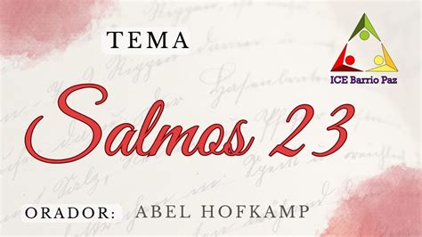 Salmos 23 Abel Hofkamp YouTube