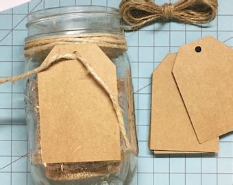 50pcs 4595mm Blank Kraft Paper Tags For Gifts Labeling Sales Tags