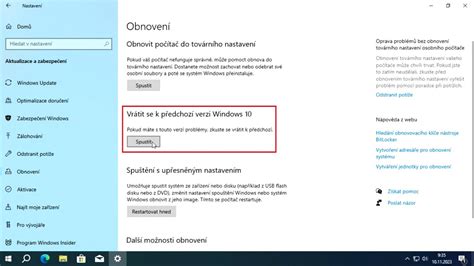 Jak se vrátit k předchozí verzi Windows 10 YouTube