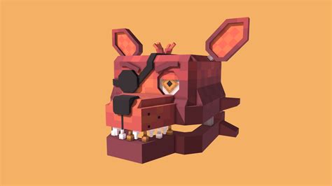 Foxy Head - Cubik - 3D model by CookiesNom [96f23d5] - Sketchfab