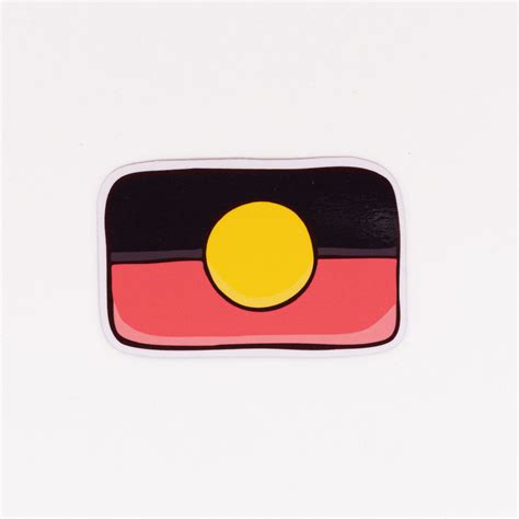 Aboriginal flag sticker