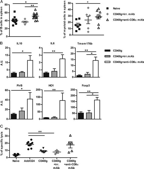 Emergence of new regulatory cells correlates with phenotype and genes ...