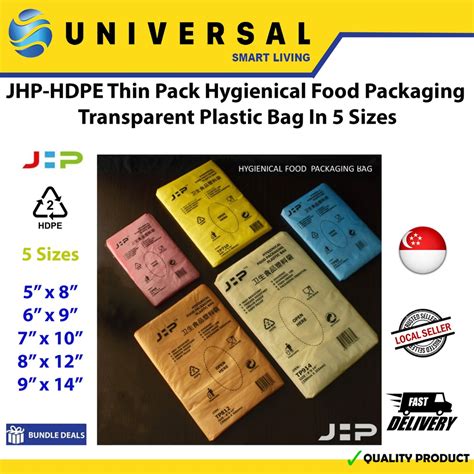 SG SHOP SELLER JHP HDPE Thin Pack Hygienical Food Packaging