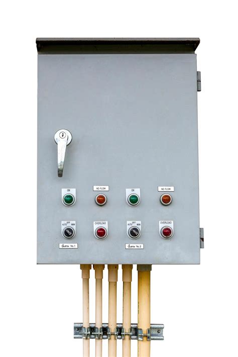 control box  isolated white  clipping path  stock photo