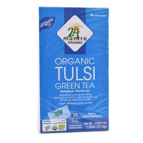 24 Mantra Organic Tulsi Green Tea 25 Tea Bags 375 Gm 37429 Buy Online Usa