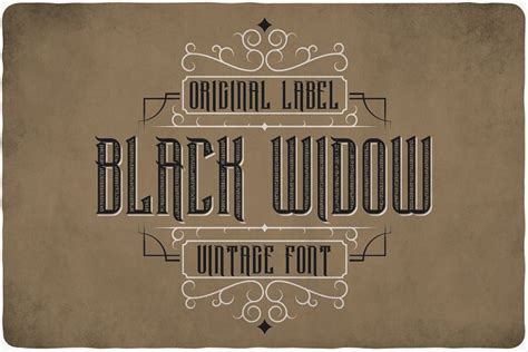 Black Widow (191051) | Display | Font Bundles