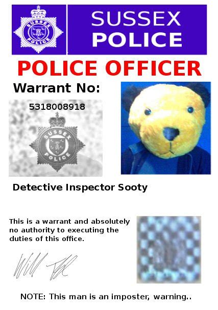 Prop Police Warrant Card By Stageape On Deviantart