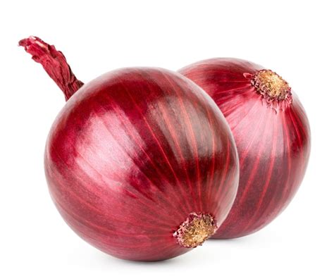 Premium Photo Two Red Onions Isolated