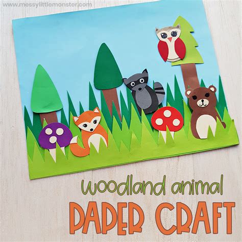 Woodland Animal Craft - Messy Little Monster