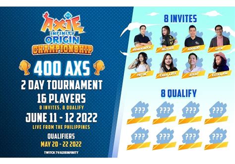 Axie Infinity Announces Origin Championship Playtoearn