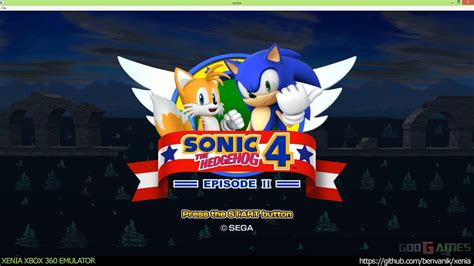 Xenia Xbox 360 Emulator Sonic The Hedgehog Episode Ii Ingame Youtube