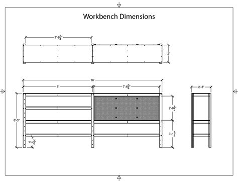 DIY Workbench Plans With Storage Shelves for 27 and 17 Gallon Totes, Garage Organization With ...