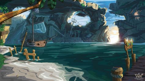 Environment Painting Dark Souls Art Sea Of Thieves Pirate Life Soul