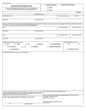 Eeoc Form Fill Online Printable Fillable Blank Pdffiller