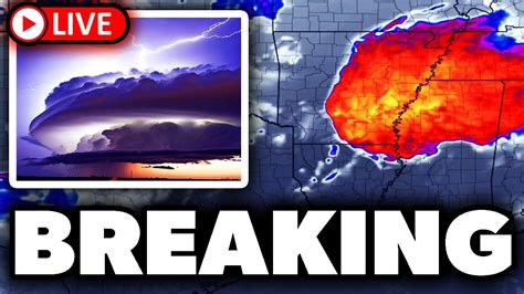 LIVE Severe Weather Coverage HUGE Hail And Maybe A Tornado Expected