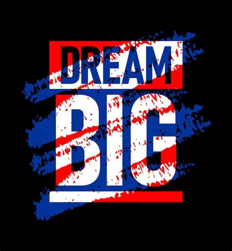 Premium Vector Dream Big Motivational Stroke Typepace Design Slogan