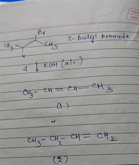 Pm Nilic W Which Of The Following Alkyl Halides Gives A Mixture