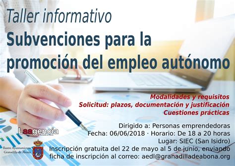 Taller Informativo Subvenciones Para La Promoci N Del Empleo Aut Nomo