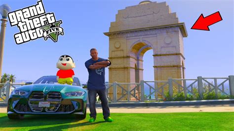 Gta Franklin Buy Luxury Bmw Car And India Gate To Surprise Shinchan