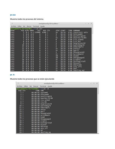 Comandos Para Gestion De Procesos Linux By Emily Ortiz Issuu