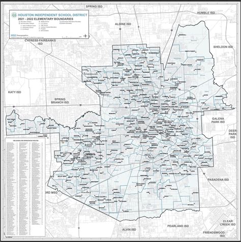 2024 HISD - Houston ISD Wall Map – Houston Map Company