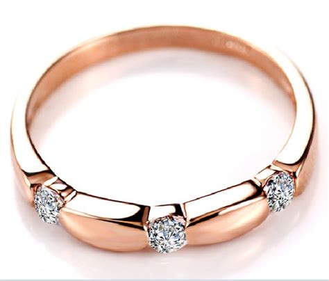 Diamond Wedding Band For Women In 10k Rose Gold Jeenjewels