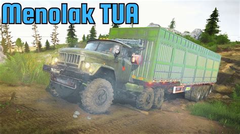 Trailer Truk Tua Ini Luar Biasa Panjang Dan Besarnya Untungnya Kosong