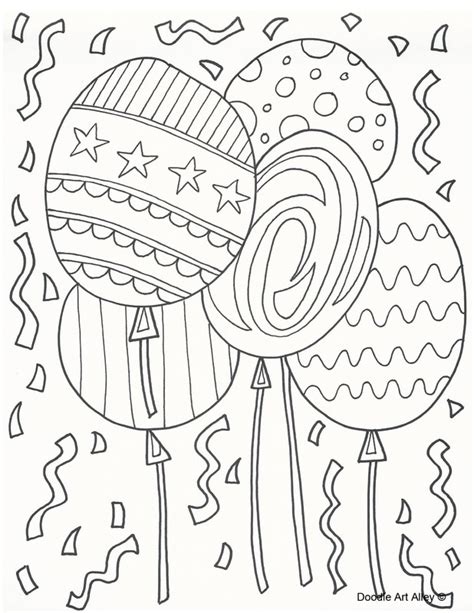 Free Coloring Pages - DOODLE ART ALLEY