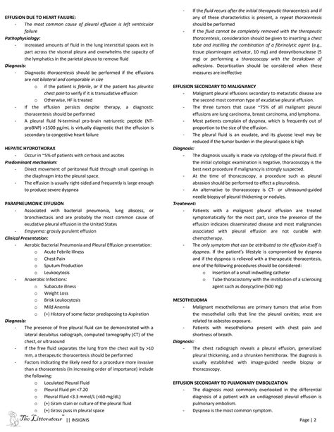 Solution 5 Insignis Im Diseases Of The Pleura And Mediastinum Studypool