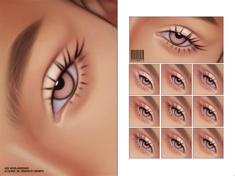 The Sims Resource Maxis Match 2D Eyelashes N29