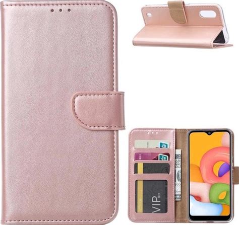 Samsung Galaxy A Bookcase Rose Goud Portemonee Hoesje Bol