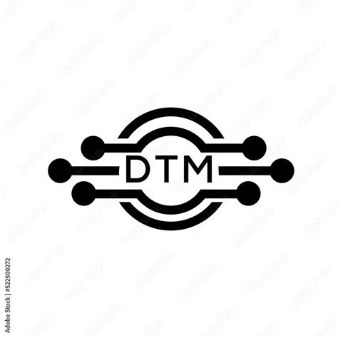 DTM letter logo. DTM best white background vector image. DTM Monogram logo design for ...