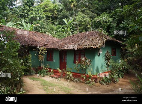 A Traditional House In The Jungle Around Kandy Sri Lanka Stock Photo