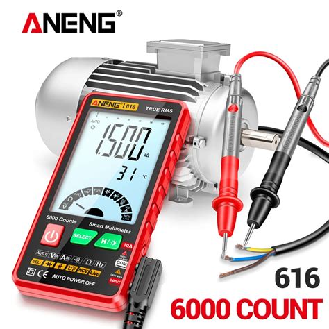 ANENG 616 Large Screen Backlight Digital Multimeter 6000 Counts Ultra