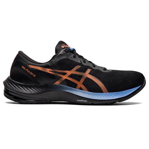 Asics Mens GEL-Pulse 13 Running Shoes - Black/Shocking Orange ...