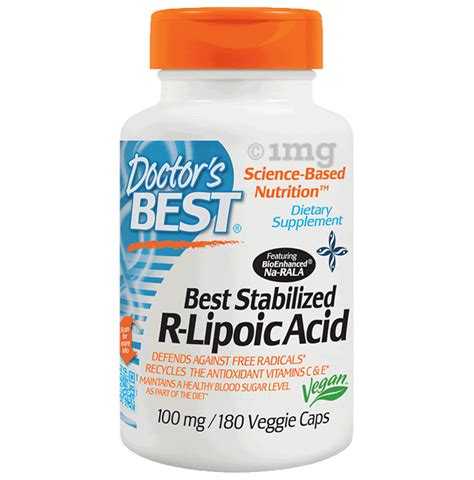 Doctor S Best Stabilized R Lipoic Acid Mg Veggie Capsule For