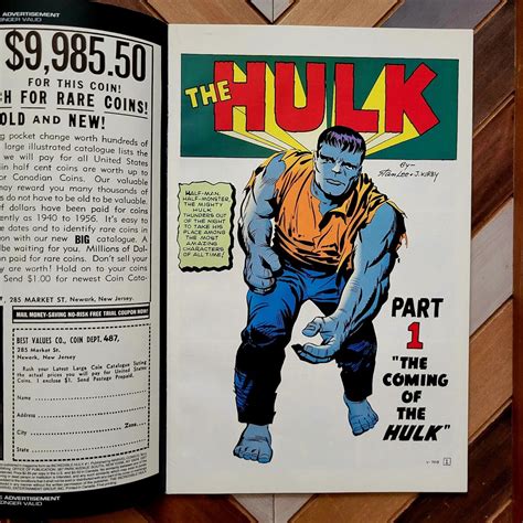 Marvel Milestone Edition Incredible Hulk Fn Vf Classic Jack