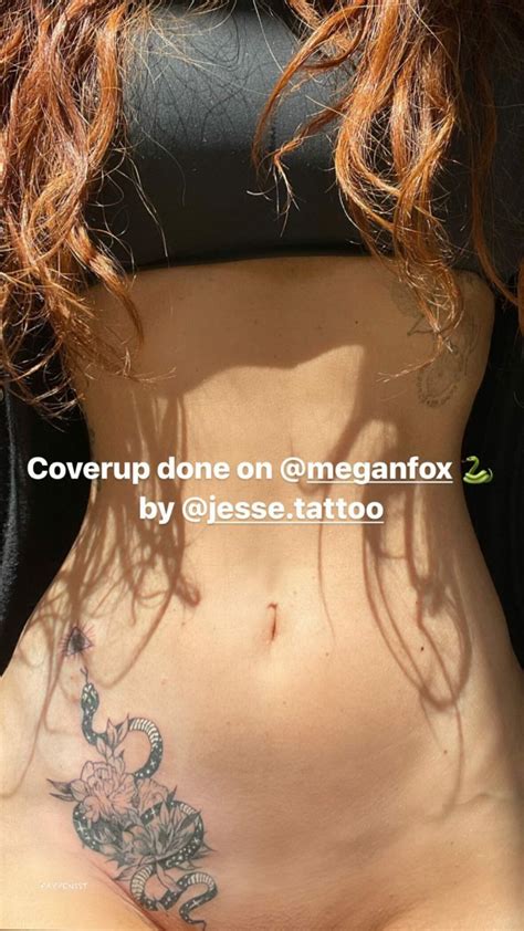 Megan Fox Bottomless New Tattoo Fappenist