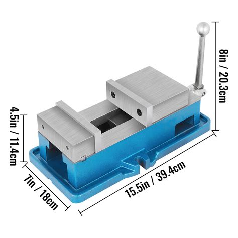 Vevor 5 Inch Accu Lock Vise Precision Milling Machine Bench Clamp