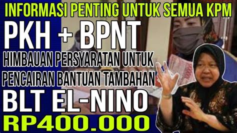 INFORMASI PENTING TERBARU HARI INI KHUSUS KPM PKH BPNT YANG AKAN CAIR