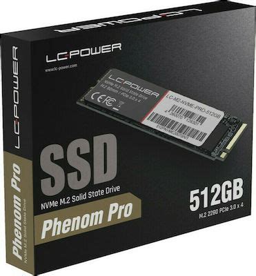 LC Power Phenom Pro SSD 512GB M 2 NVMe PCI Express 3 0 LC M2 NVME PRO