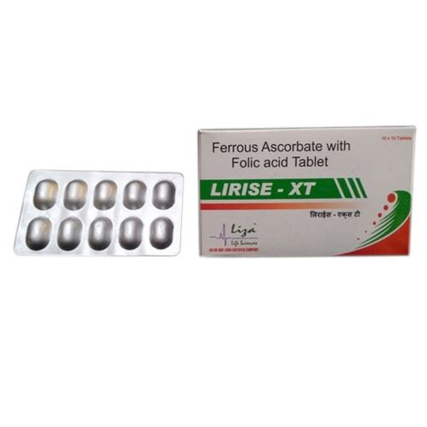 Lirise Xt Tablet Folic Acid Capsule Vitamin B9 Tablets Vitamin B9