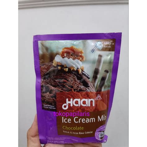 Jual Bubuk Haan Ice Cream Mix Chocolate 90gr Shopee Indonesia